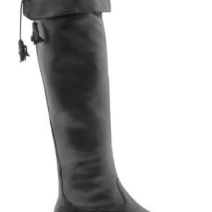 ARTURO CHIANG ACACIA BLACK LEATHER TALL BOOTS